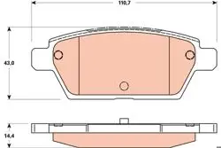 Balata Fren Arka-(Mazda-6 03 / 08 2.3 T)