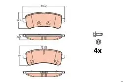 Fren Balatası Arka Mercedes 222 / 205 / 231 Arka S63 / C63