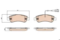 Disk Fren Balata Arka (Fiat Ducato 2007 / /)