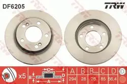 Fren Diski Ön Havalı-(294-5)-(Ssangyong Actyon 06 / 12 / Kyron 06 / 12)