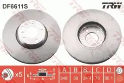 Fren Diski Ön Sol Havalı Çift Parçalı 348-5 BMW F07 F10 F11 F12 F13 11-16