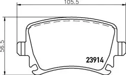 Fren Balatası Audi, Seat, Skoda, VW A3 (8P1) , A3 Sportback (8Pa) , A4 (8Ec, B7) , A4 Avant (8Ed, B7) ,