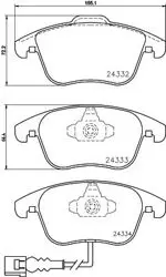 Fren Balatası Audi, Seat, VW Alhambra (710, 711) , Passat (A32, A33) , Passat (B7) , Passat (B8) , Q3 (8