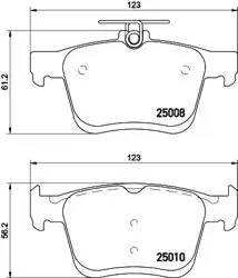 Fren Balatası Audi, Seat, Skoda, VW A3 (85S, 85M) , A3 (8V1, 8Vk) , A3 Convertible (8V7, 8Ve) , A3 Limo