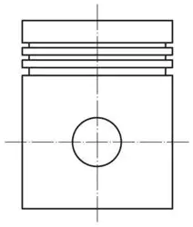 Motor Piston Segman 84,00mm (+ 0,40) M131 1.6