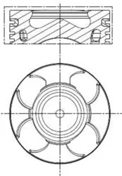 Motor Piston + Segmanı (69,60mm) / (+ 0,40mmfarklı 0,20mm Kısa) Linea Grande Punto Astra 1,3 CDTI 16V Mu