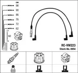 Buji Kablo Seti Rc-Vw223 Carrado Golf III Passat Sharan Vento 2.8 Aaa Amy