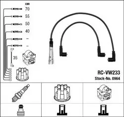 Buji Kablo Seti Rc-Vw210 A80 Cordoba Ibiza Toledo Caddy Golf II III Jetta Passat Polo Scirocco T3 Ve