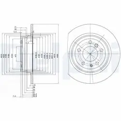 Arka Fren Diski BMW E34 90-95