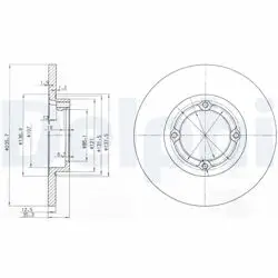 Ön Fren Disk Aynası Havalı 236mm Matız 98 -
