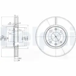 Ön Fren Disk Aynası Havalı C5 C5 II 2.0 HDI / 2.2Hdı / 3.0 V6 01-Xantia Xantia II 3.0 V6 / 2.0T / 1.9T / 1.9D