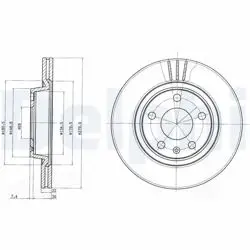 Ön Fren Aynası Passat 96-00 A4 94-00 A8 96-10 Phaeton 02 -