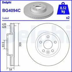 Mondeo 2007-2014 Ön Fren Disk Takımı (2 Adet)