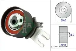 Eksantrik Gergi Rulmanı Volvo C30 (10 12) S40 06-S60 05-S80 01-V40 12-V50 07-V60 10-V70 05 -