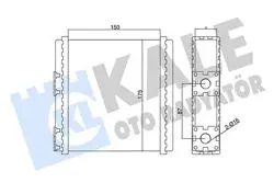 Kalorifer Radyatörü Primera 90-95 Sunny 90-94 Micra K11 92-00