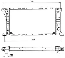 Motor Su Radyatörü Transit 2.5 D 86 > 91 Manuel