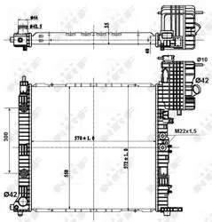 Motor Su Radyatörü (Klimalı) V-Class 638 / 2 97 > 03 Vito 638 97 > 03