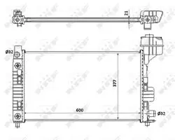 Motor Su Radyatörü A-Class W168 97  04