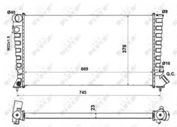 Motor Su Radyatör Partner P306 Berlingo Xsara Dw8 / Dw8b Klimasız (00 03) Segmanlı (1351Z1)