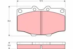 Ön Fren Balatası Land Cruiser 4,0 D 4X4 84-96 Hilux 3,0D 4X4 84-89