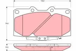 Ön Fren Balatası Subaru Impreza 2.0 Gt Turbo 98-05 Forester 98-02 Turbo