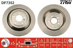 Fren Diski Arka Gl-Class X164 4-Matic 06-12 R-Class W251 R 500 4-Matic 07-14