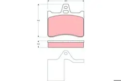 Arka Balata Disk Citroen Xantia 1,8I 1,8I 16V 2,0I 16V (95 98) / (75X83x15,5)