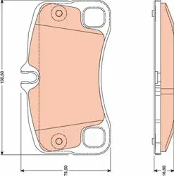 Arka Fren Balatası Porche 911 Carrera Cabrıo 06-12