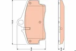 Arka Fren Balatası Boxster 987 S 3,2 05 08 Cayman 987 S3,4 06 08