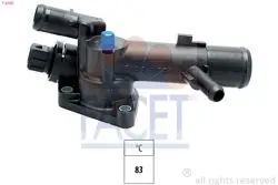 Termostat 83°C Dacia Duster 10  Logan 08  Sandero 08  Renault Clio II 01  09 Kangoo 05  Symbol II 09  1.5Dcı