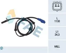 ABS Hız Sensörü Ön Sol / Sağ C2 C3 C3 II C3 Plurıel P1007 02 / 02 -