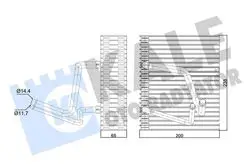 Evaporator Megane I Scenic I