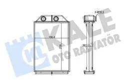 Kalorifer Radyatörü Brazing Audi A6 01-217×156×32 Oto / Mek Şanzıman