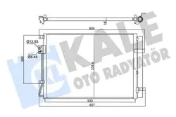 Klima Radyatörü Kia Rio 1.25 1.4 Stonıc 1.2 1.4 2016-