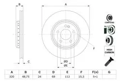Fren Diski Arka W205 15-18 W213 16-C257 17-C238 17-X253 15-C253 16 -