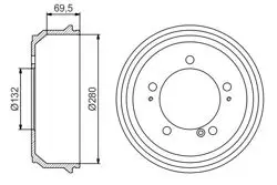 Fren Kampanası Arka Master 98-01 280mm