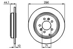 Arka Fren Aynası (Dısklı) 605 2.0 / 2,0T / 2,0I / 2,1D / 2,5Dt / 3,0 V6 90-00