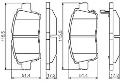 Ön Fren Balatası Toyota Yaris 99-05 Corolla Verso VVTI 2001-