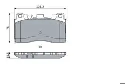 Fren Balatası Arka CLS 63 Amg 11-17 E 63 Amg 11-16 Sls Amg 6.2 10 -