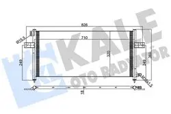 Klima Radyatörü Nissan Pıckup D22 98- 710×328×20