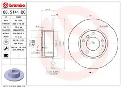 Fren Diski Ön Düz 302 mm BMW 5 Serıe E34