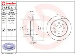Fren Disk Arka Düz 239-4 (Honda Jazz City 09-12)