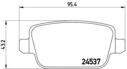 Fren Balatası Arka Xtra Line-Xtra (Ford Mondeo IV-S-Max 2.0Tdcı 07-\Kuga 2.0Tdcı-4×4 08 -)