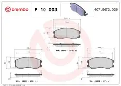 Balata Fren Ön-(Chevrolet Captiva 07 / 12 / Opel Antara 07 / 12) Low-Met