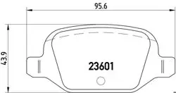 Fren Balatası Arka Wva 23601 (Fiat Panda 1.2 1.4 1.3 JTD 06-500-500C 1.4 07 -)