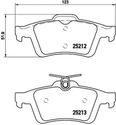 Fren Balatası Arka Xtra Line-Xtra (Ford Focus Cmax 04-15) (Renault Laguna II