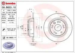Fren Disk Arka Düz 282-5 (Honda Accord 03-08 / Honda S2000 00 -)