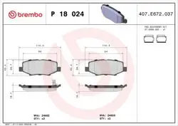 Fren Balatası Arka (Jeep Cherokee 07-/ Dodge Nitro 2.8Crd,3.7 V6-4.0 06 / 07 -)