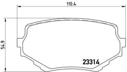 Balata Fren Ön-(Suzuki Grand-Vitara 98 / 05 1.9D-2.0-2.5-2.7 V6) Low-Met