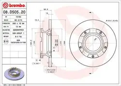 Fren Diski Arka T.Teker (288mm) (Ford Transit Custom V362 12-V363 14 -)